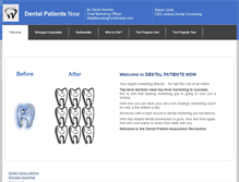 Tablet Screenshot of dentalpatientsnow.com